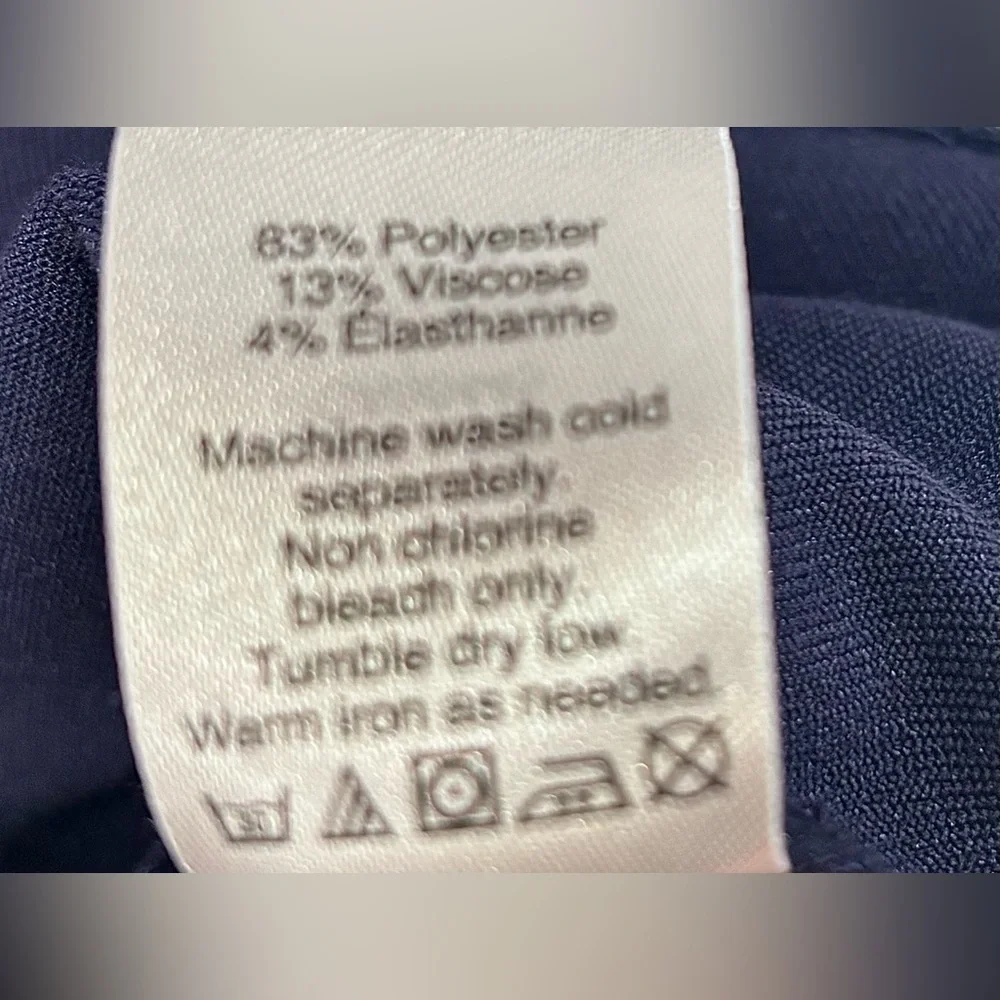 J Crew Womens size 20 Relaxed printed pocket dress in Vintage indigo crimson - Picture 8 of 12